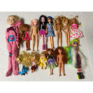 Mixed Lot Vintage Doll JoJo Just Play Cave Club Boxy Girls Ladybug & More 971A